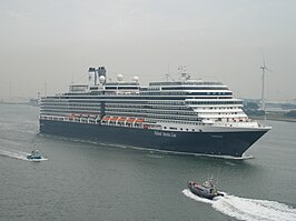 De Eurodam in Rotterdam op 2 juli 2008