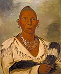 Thumbnail for File:George Catlin - Múk-a-tah-mish-o-káh-kaik, Black Hawk, Prominent Sac Chief - 1985.66.2 - Smithsonian American Art Museum.jpg