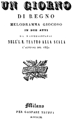 Titulní strana libreta, Milán (1840)