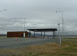 Main entrance (500m gate) HQJOC gate.JPG