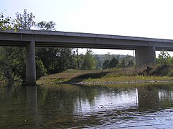 Kenneth Seldon Bridge on the Cacapon River at Yellow Spring