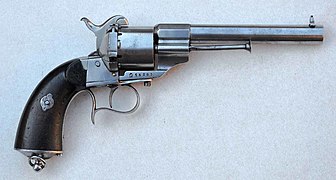 Lefaucheux-Stiftfeuerrevolver mit Fingerbügel