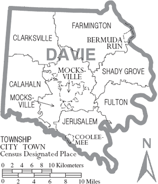 <span class="mw-page-title-main">Calahaln Township, Davie County, North Carolina</span> Township in North Carolina, United States