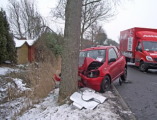 <span class="mw-page-title-main">Roadway departure</span> Type of single-vehicle collision