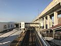 Another view of the platforms. Note there are two footbridges.