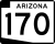 State Route 170 marker