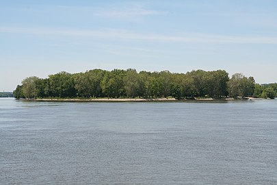 North end of Blennerhassett Island