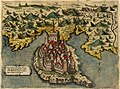 Image 81Map of Ulcinj in 1573 by Simon Pinargenti (from Albanian piracy)