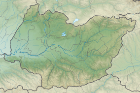 Map showing the location of Ghliana Cave Natural Monument