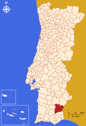 Localização de Mértola