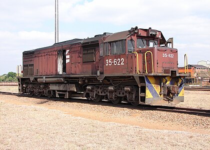 No. 35-622 in Spoornet maroon livery, Koedoespoort, Pretoria, 30 September 2009