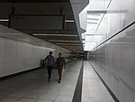 View of the linkway heading towards the Merdeka MRT station.