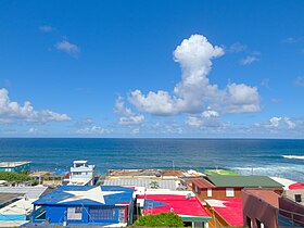 Top of homes in La Perla