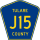 County Road J15 marker