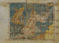 Image 14A 14th-century Byzantine map of the British Isles from a manuscript of Ptolemy's Geography, using Greek numerals for its graticule: 52–63°N of the equator and 6–33°E from Ptolemy's Prime Meridian at the Fortunate Isles. (from Cartography)