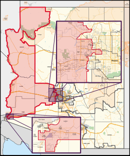 Map of Arizona's 9th congressional district