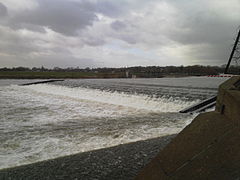 Beeston Weir on the River Trent