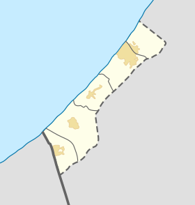 Voir sur la carte administrative de la zone Modèle:Géolocalisation/ Bande de Gaza