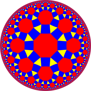 <span class="mw-page-title-main">Rhombitrioctagonal tiling</span> Semiregular tiling of the hyperbolic plane