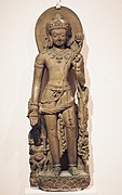 A statue of Avalokisteshvara found at Nalanda.