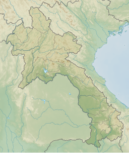 Location of Nong Fa Lake in Laos.