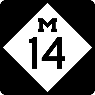 <span class="mw-page-title-main">M-14 (Michigan highway)</span> State highway in Washtenaw and Wayne counties in Michigan, United States