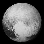 Pluto fotograferad av New Horizons (13 juli 2015)