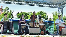 Backo at the Mihadi International Drumming Day, Toronto, 2013