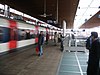 An RER B line train at Gare de La Plaine - Stade de France station