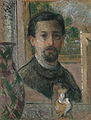zelfportret door Gustave Loiseau geboren op 3 oktober 1865
