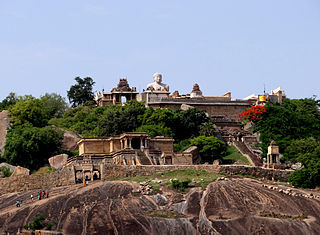 Shravanabelagola Town in Karnataka, India