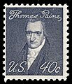 Q126462 Thomas Paine uitgegeven in 1969 geboren op 29 januari 1737 overleden op 8 juni 1809