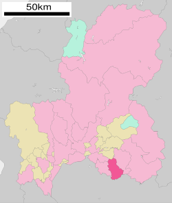 Location of Toki in Gifu Prefecture