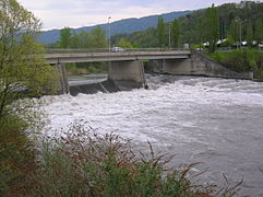 The bridge on the Isère at Montmélian