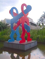 Boxer, 1987, Stahlskulptur, Potsdamer Platz, Berlin