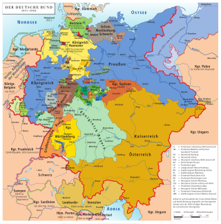 <span class="mw-page-title-main">States of the German Confederation</span> Listing of the states of the German Confederation