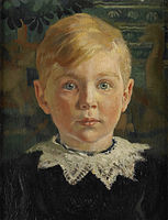 Jeugdportret van Joseph Luns, 1914-1915