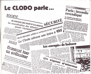 <span class="mw-page-title-main">CLODO</span> Neo-Luddite French anarchist organization, 1980s