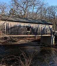 Comstock Covered Bridge in 2023.