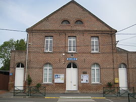 The town hall in Saint-Aybert