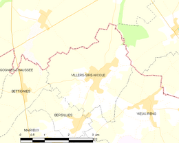 Villers-Sire-Nicole – Mappa