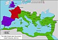 Gallic Empire (260-274 AD) in 260 AD.