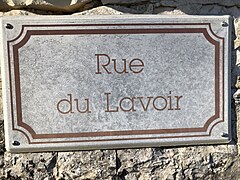 Exemple d'indications de rue à Montheries.