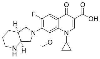 <span class="mw-page-title-main">Moxifloxacin</span> Antibiotic