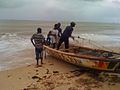 Pirogue du Sénégal.