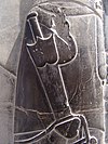 Relief of akinakes, a type of ancient dagger, worn by an Achaemenid guard in Persepolis, Iran Persepolis-Darafsh 1 (107).JPG