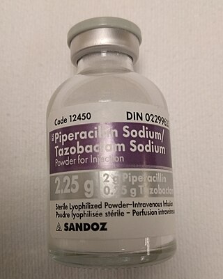 <span class="mw-page-title-main">Piperacillin/tazobactam</span> Combination antibiotic medication