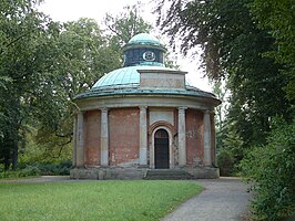 De antieke tempel van Sanssouci