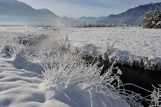 LANDSCAPE: The Ramsach River, a left tributary to the Loisach River in the Upper Bavarian SAC Murnauer Moos. Photograph: Miosta