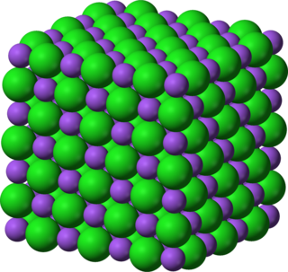 <span class="mw-page-title-main">Crystal structure</span> Ordered arrangement of atoms, ions, or molecules in a crystalline material